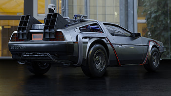 DeLorean DMC-12, Blender artist projects, Finished designs, Creative community HD wallpaper