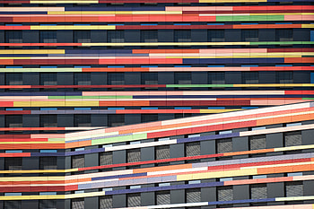 Architecture, Building, Multicolored, Motley, Minimalism, Symmetry, Facade HD wallpaper