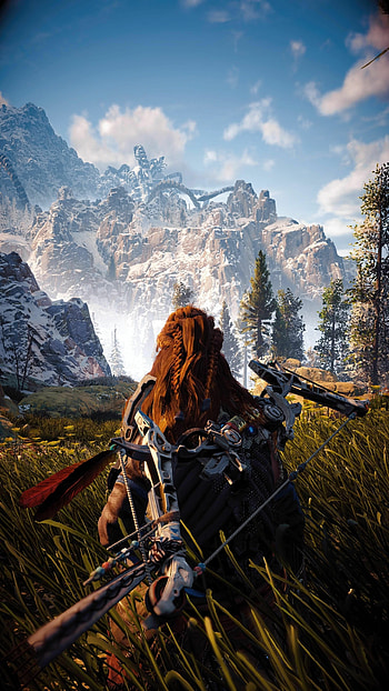 Aloy's epic quest, Mobile gaming, Stunning visuals HD phone wallpaper