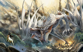 Gold Dragon HD wallpaper