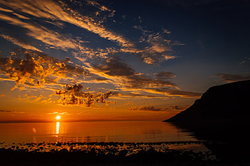 Norwegian-Sea, sky, Sunset, Sea, Norwegian HD wallpaper