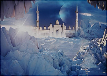 Artico, nieve, color, fantasia, vista HD wallpaper