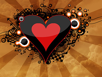 VECTOR HEART, vector, heart HD wallpaper