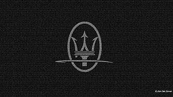 Maserati, Logo, Carbon Fiber, Black Background. Details HD wallpaper
