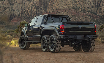 Hennessey velociraptor, pickup truck, rear view, 2018 HD wallpaper
