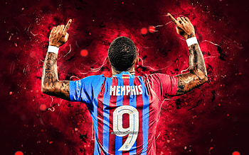 Memphis Depay, barca, barcelona, football HD wallpaper