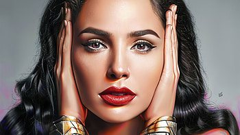 Gal Gadot As Wonder Woman Realism Portrait Art , wonder-woman, superheroes, artist, artwork, digital-art, artstation HD wallpaper