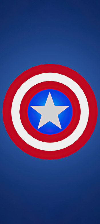 Captain-America Logo, electric blue, shield, superhero, hero, captain, america, red, marvel, blue, , captain america, logo HD phone wallpaper