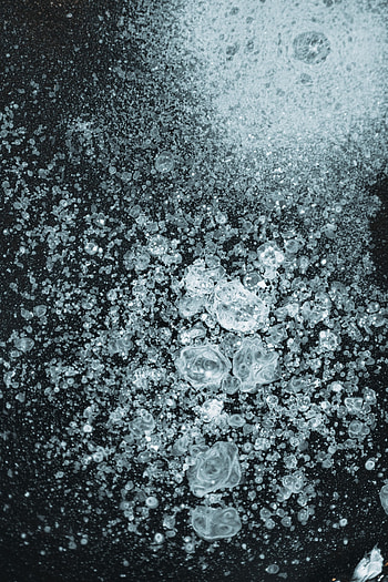 Ice, Macro, Frozen, Shards, Smithereens HD phone wallpaper