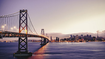 San Francisco, Travels, Bay bridge, Background HD wallpaper