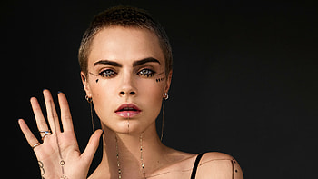 Cara Delevingne, Puma hoot, Blonde model, Top fashion HD wallpaper