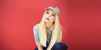 Cap, Dove Cameron, long hair, blonde, beautiful HD wallpaper