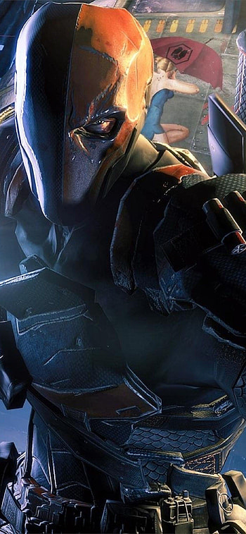 Batman, Deathstroke, Logo HD phone wallpaper