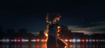 Neon Spirit Anime Girl, anime-girl, anime, artist, artwork, digital-art, pixiv HD wallpaper