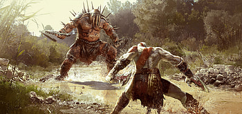 God Of War 4 Artistic Painting , kratos, god-of-war-4, god-of-war, games, ps-games, artstation HD wallpaper