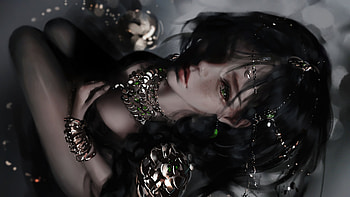 Dark Shadow Anime Girl , anime-girl, anime, artist, artwork, digital-art, artstation HD wallpaper