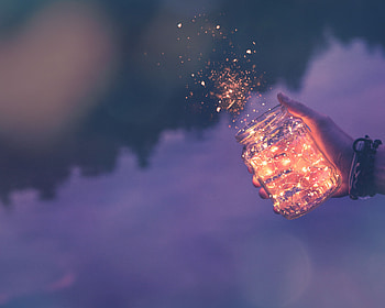 Bank, Hand, Miscellanea, Miscellaneous, Jar, Tinsel, Sequins HD wallpaper