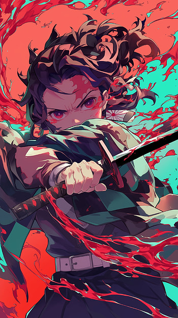 Demon Slayer Tanjiro Kamado , Anime, Demon Slayer: Kimetsu no Yaiba, Tanjiro Kamado HD phone wallpaper