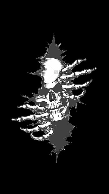 Breakthrough Skull, black HD phone wallpaper