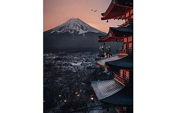 Itachi and Kisame, Anime_In_Real_Life, pagoda, Anime, Sharingan, Japan, Naruto, Akatsuki HD wallpaper