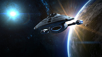 Space Ship, planet, lights, shine, space, world, sky, Star Wars HD wallpaper