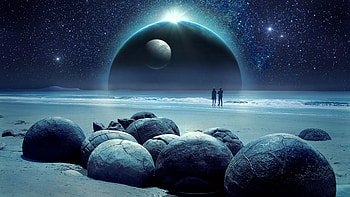 Sci Fi, Planet, Ocean HD wallpaper