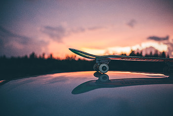 Sports, Sunset, Sky, Skateboard HD wallpaper