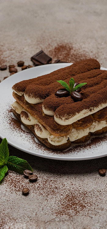 Tiramisu temptation, Beautiful backgrounds, Visual delight, Mouth-watering treat HD phone wallpaper