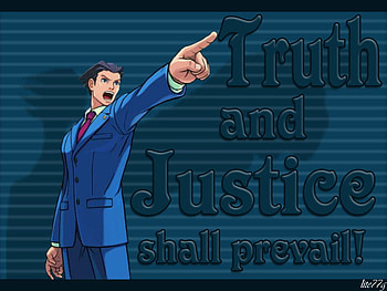 Truth and Justice Shall Prevail, truth, phoenix, justice, wright HD wallpaper