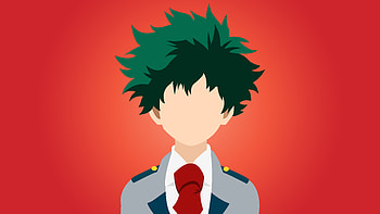 Izuku Midoriya In My Hero Academia, anime, artwork, art, digital-art, minimalism, my-hero-academia, artist, deviantart HD wallpaper