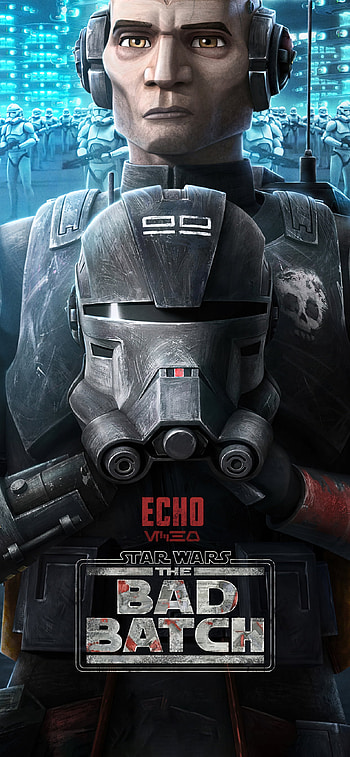 Star Wars: The Bad Batch, Animation series, Echo's role, Action-packed HD phone wallpaper