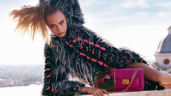 Fendi collaboration, Cara Delevingne HD wallpaper