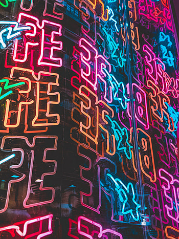 Miscellanea, Miscellaneous, Form, Neon, Backlight, Illumination, Forms, Letters HD phone wallpaper