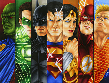 Justice League Heroes Fanart , justice-league, superheroes, artwork, digital-art, artist, deviantart HD wallpaper