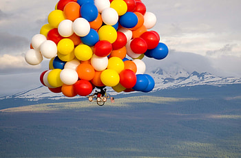 Cluster Ballooning, 2009 flight, Couch balloons, Sports HD wallpaper