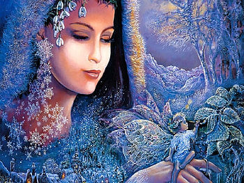 Winter Soul, winter, fairy, spirit, abstract, fantasy, other, baby, woman HD wallpaper