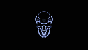 Skull White Glow Dark , skull, dark, black, artist, artwork, digital-art HD wallpaper