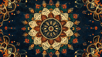 Boho Bliss: Ultra for a Vibrant Aesthetic, boho pattern, mandala, floral, illustration, artistic HD wallpaper