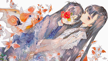 Anime, girl, fantasy, art HD wallpaper