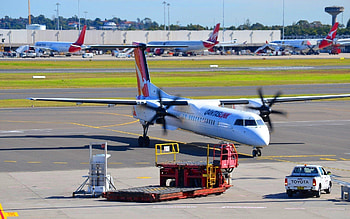 Sydney Airport, Bombardier Dash 8 HD wallpaper