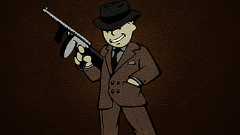 Fallout Assault rifle vault boy Hat Games Costume HD wallpaper