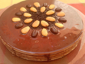 *** Delicious Almond Cake ***, ciasta, torty, migdaly, jedzenie HD wallpaper