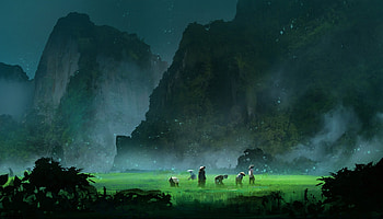 Firefly Valley, artist, artwork, digital-art HD wallpaper