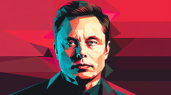 Elon Musk Geometric Art, Celebrity, Elon Musk HD wallpaper