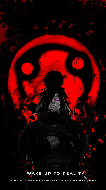 Madara quotes, red, art HD phone wallpaper