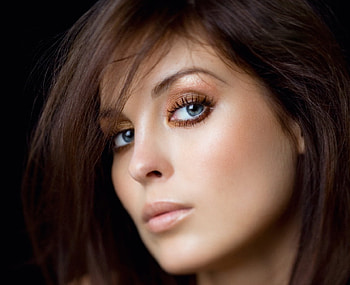 Brunette_with_Blue_Eyes, blue, eyes, face, models, people HD wallpaper