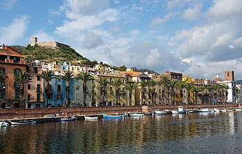 Bosa, Medieval town, Riverside charm, Temu river beauty HD wallpaper