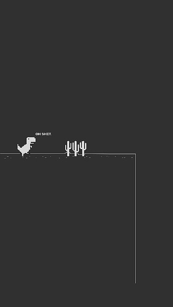 No Internet Pixel Art. Black aesthetic , Dinosaur , Black background , Google Dinosaur HD phone wallpaper
