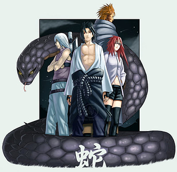 Team Hebi, snake, girl, anime, boys HD wallpaper