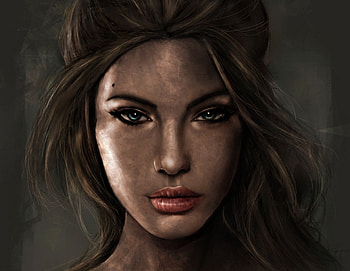 Girl, Art, Tomb Raider, Portrait, Look HD wallpaper